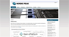 Desktop Screenshot of nordicpeak.com