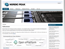 Tablet Screenshot of nordicpeak.com